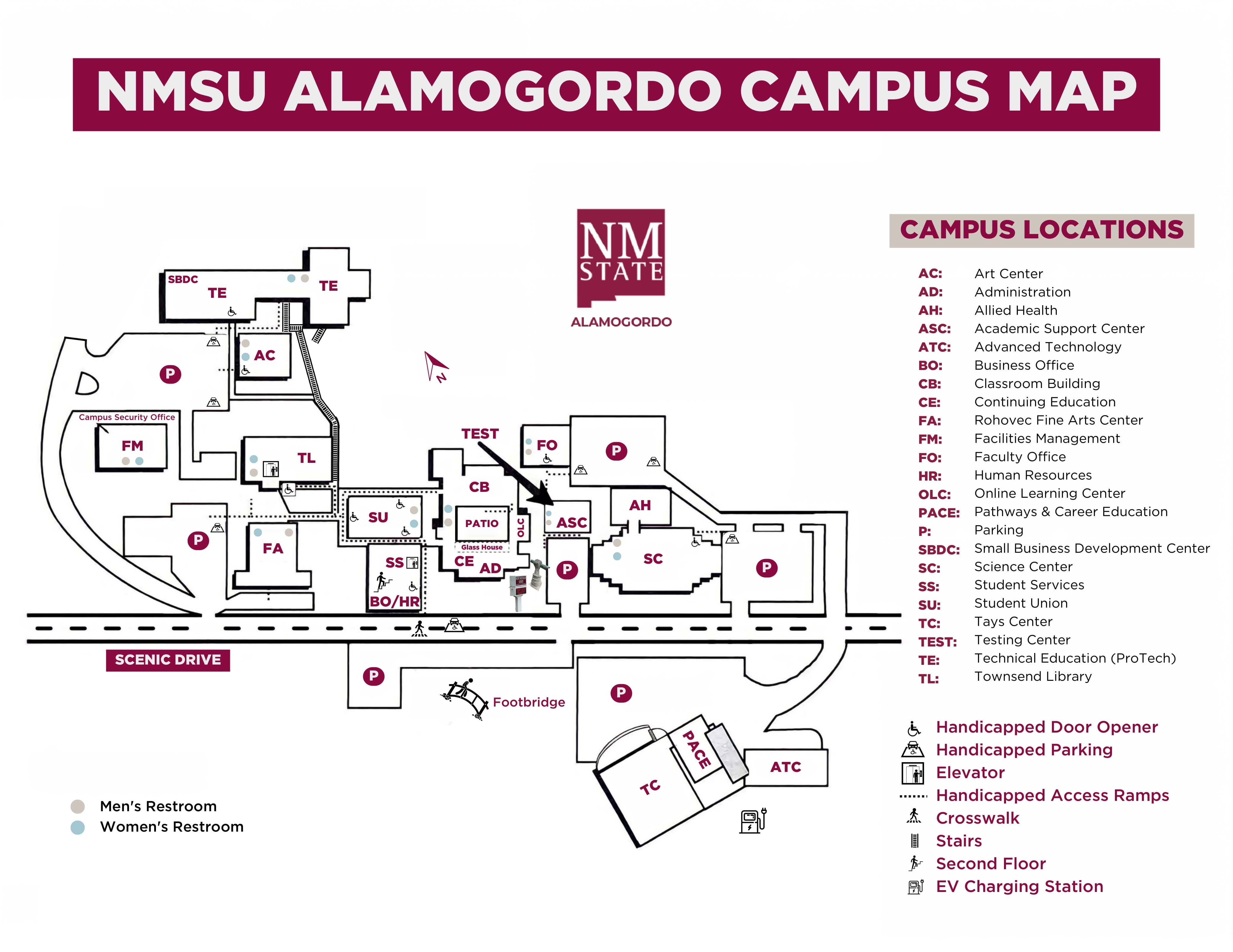 NMSU ALAMOGORDO CAMPUS MAP 